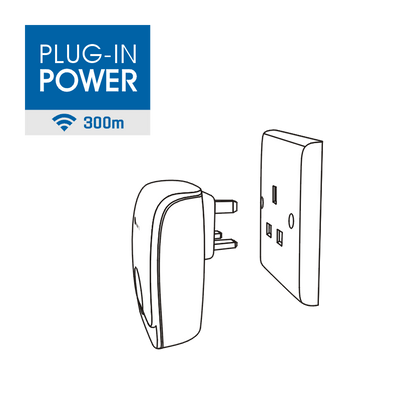 300m ULTRA Plug-In Wireless Doorbell &nbsp | &nbsp Twin Pack
