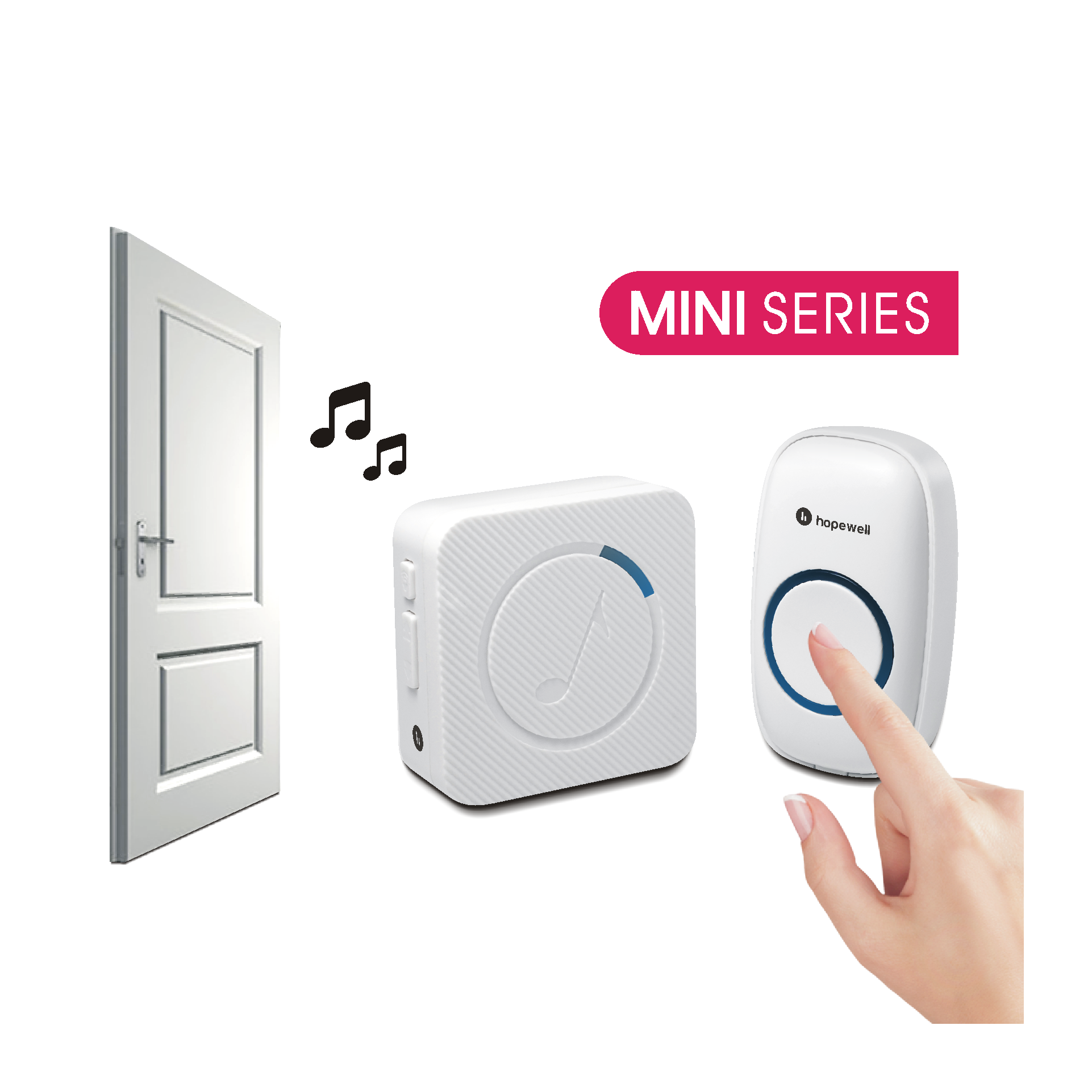 260m ULTRA Mini Plug-In Wireless Doorbell