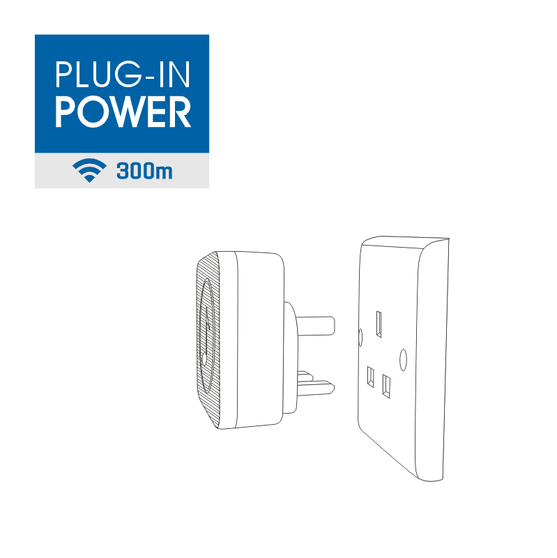 300m ULTRA Mini Plug-In Wireless Doorbell