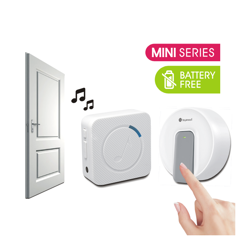 150m EXTRA Mini Battery-Free Plug-In Wireless Doorbell