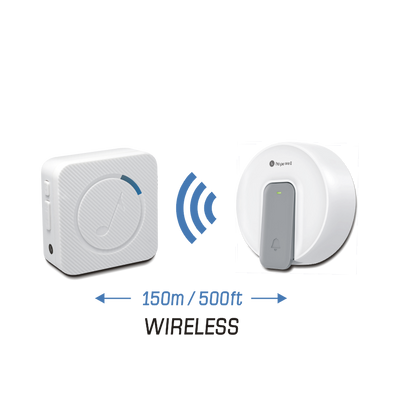 150m EXTRA Mini Battery-Free Plug-In Wireless Doorbell