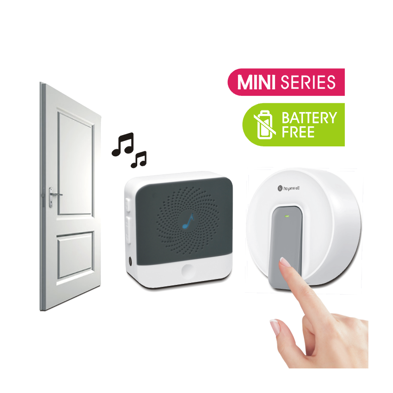 150m EXTRA Mini Battery-Free Plug-In Wireless Doorbell