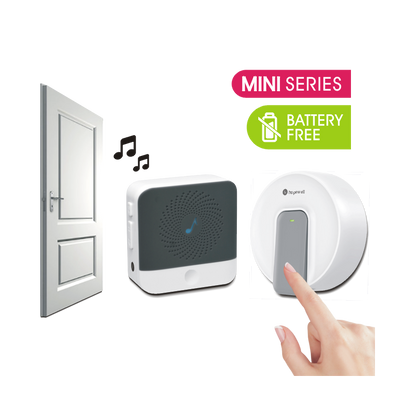 150m EXTRA Mini Battery-Free Plug-In Wireless Doorbell