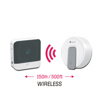 150m EXTRA Mini Battery-Free Plug-In Wireless Doorbell