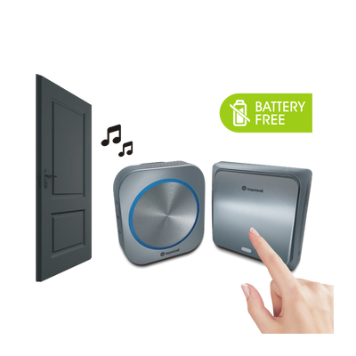200m EXTRA Plug-In Battery-Free Wireless Doorbell &nbsp | &nbsp Twin Pack