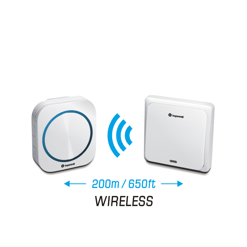 200m EXTRA Plug-In Battery-Free Wireless Doorbell &nbsp | &nbsp Twin Pack