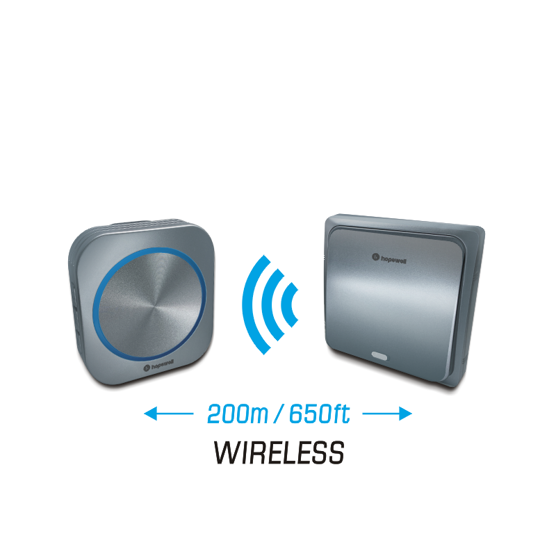200m EXTRA Plug-In Battery-Free Wireless Doorbell