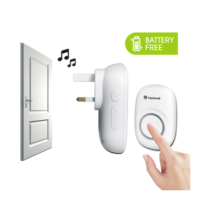 200m EXTRA Plug-In Battery-Free Wireless Doorbell