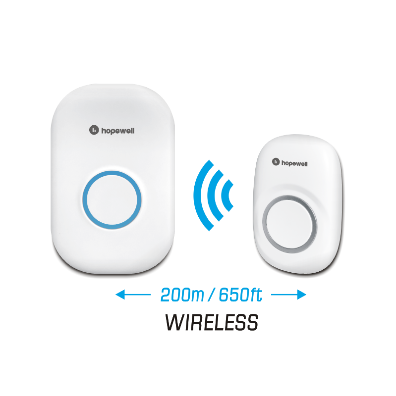 200m EXTRA Plug-In Battery-Free Wireless Doorbell