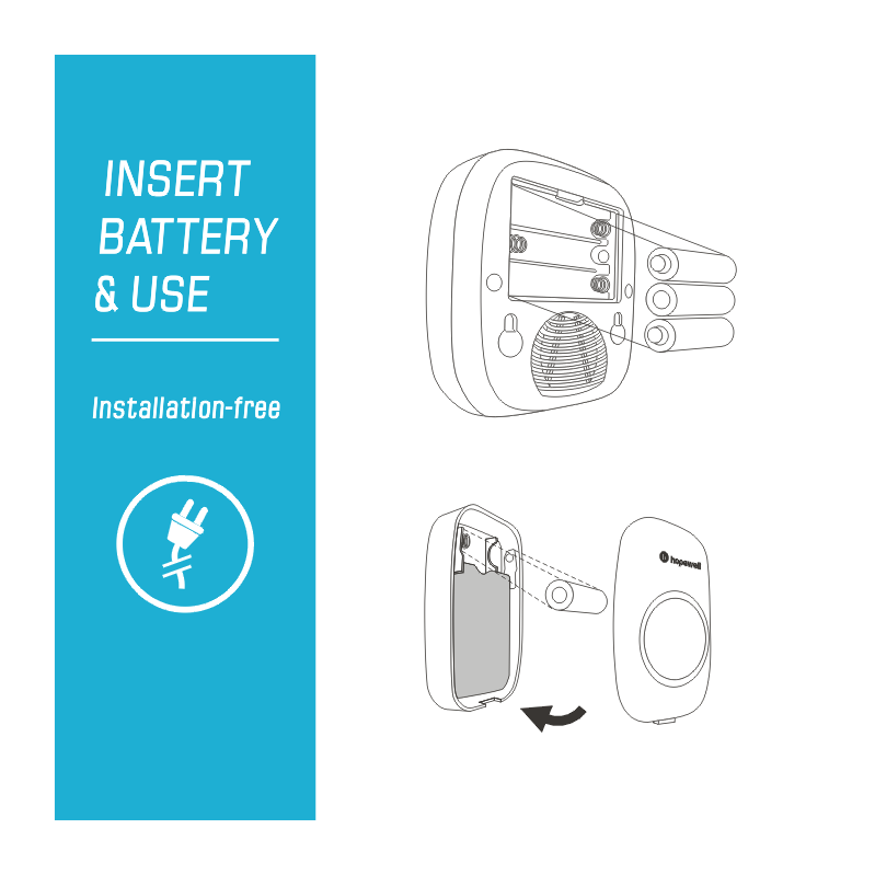200m EXTRA Battery Operated Wireless Doorbell