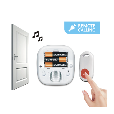100m SUPER Battery Operated Wireless Call Bell + Doorbell