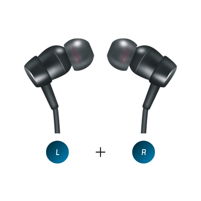 Rechargeable In-Ear Neckband Hearing Aids