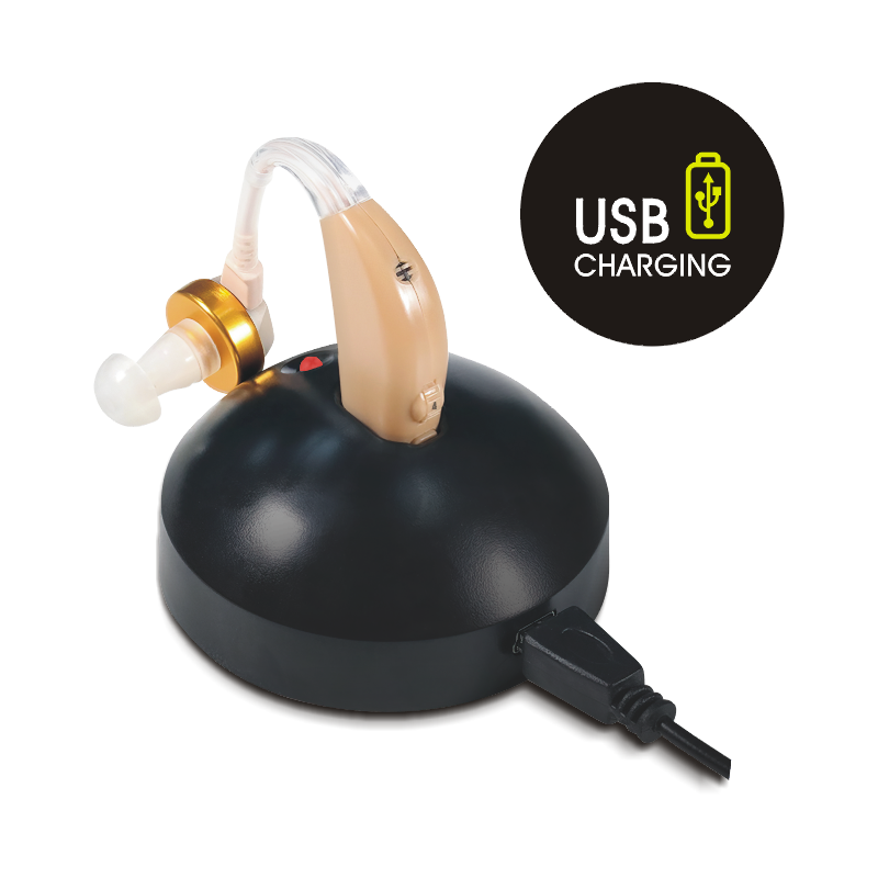 Rechargeable Behind-The-Ear Hearing Aid